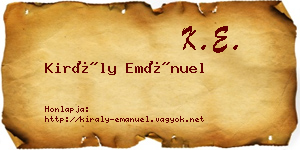 Király Emánuel névjegykártya